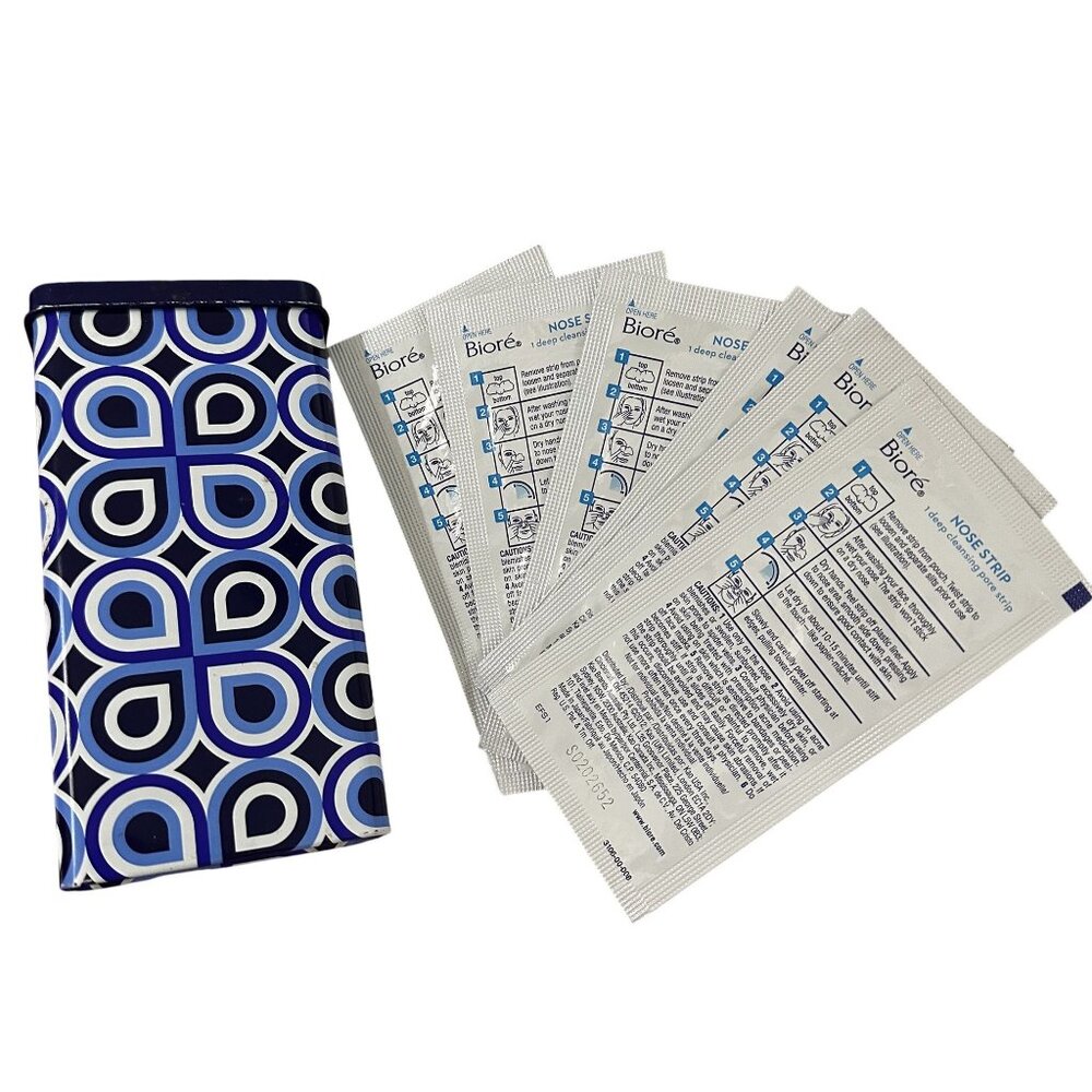 Biore Deep Cleansing Pore Strips for Nose 6 Count with Limited Edition Tin